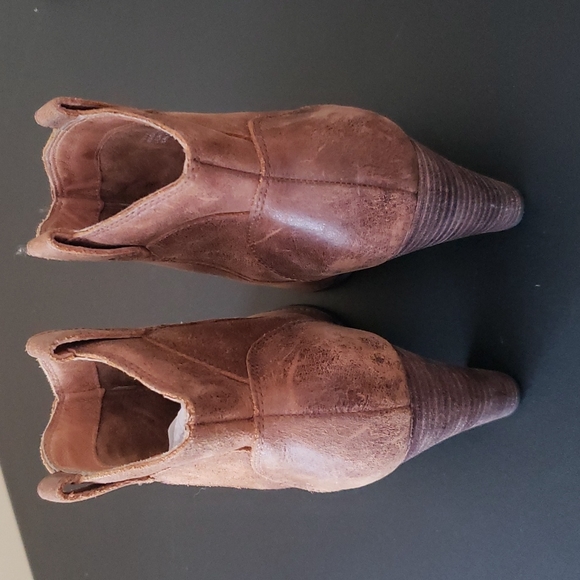 COPY - INDIGO By Clarks Heath Harrier Ankle Boots Cognac Size 7.5 - Picture 4 of 9